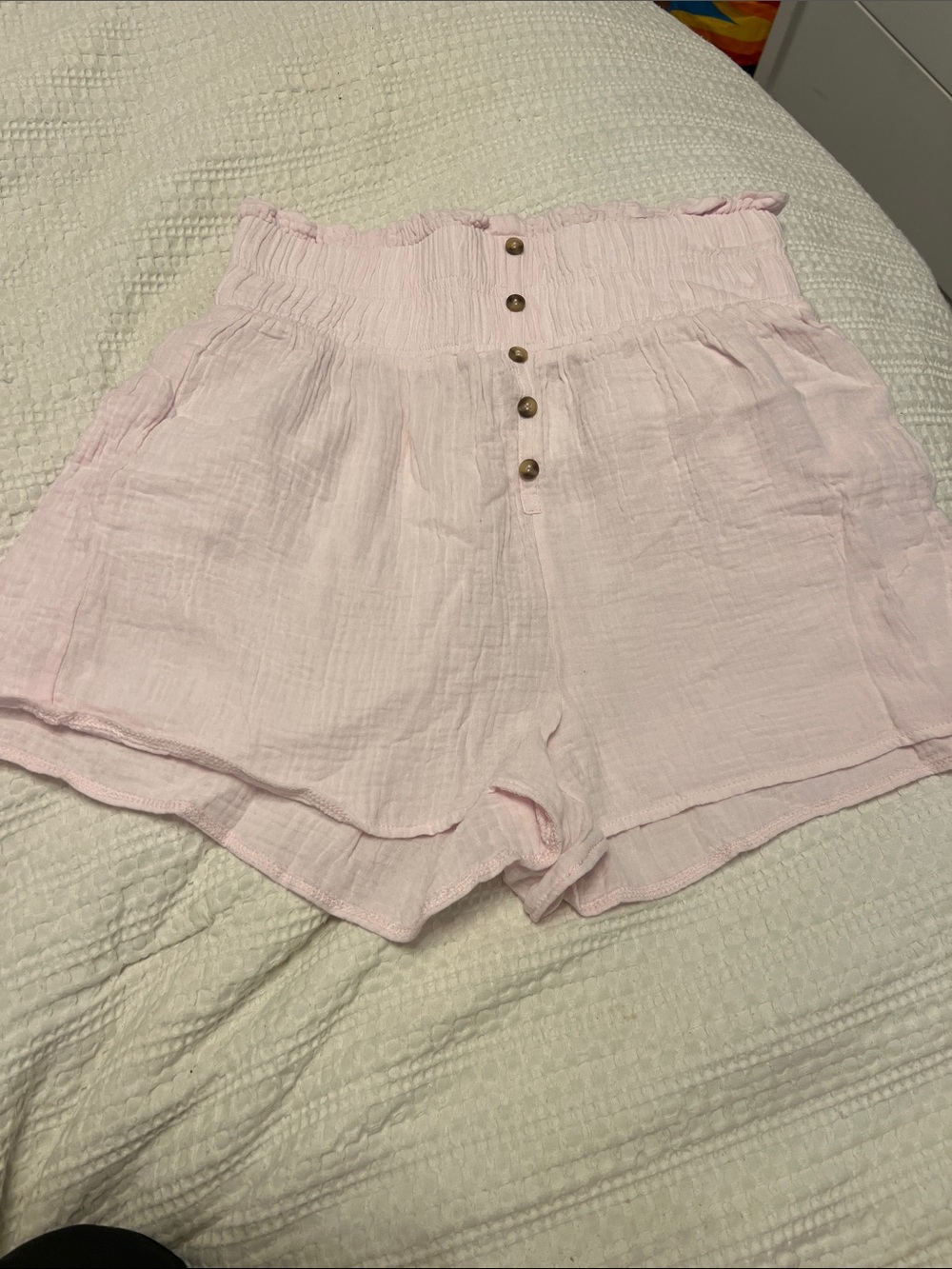 Simply southern High-Waist Pink Button-Front Women’s Shorts